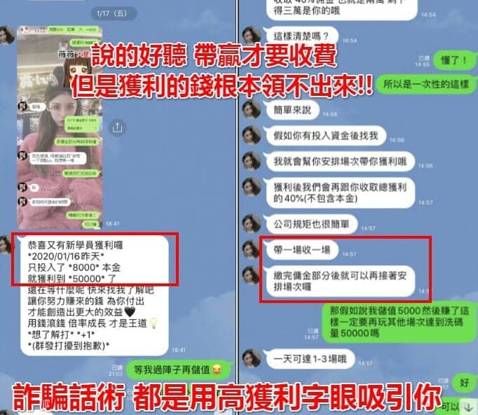代操話術與保證獲利陷阱