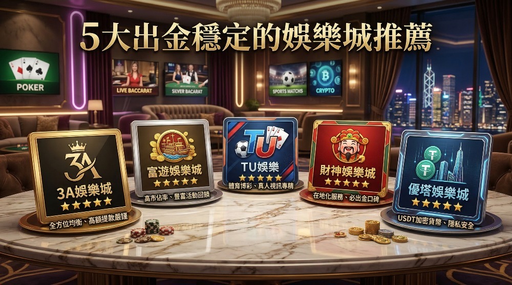 【2026娛樂城推薦名單】玩家實測5大出金穩定平台推薦與安全挑選指標