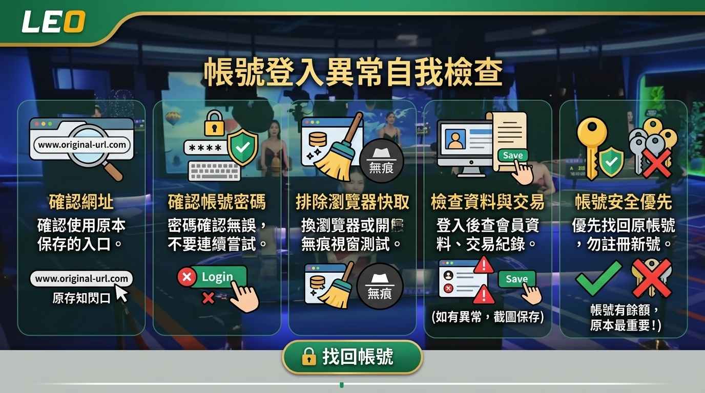 九州娛樂城登入異常可以先查什麼?