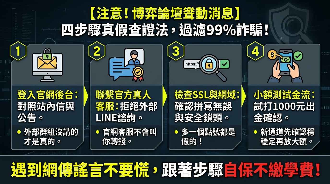 九州娛樂城遇到爭議公告時的自保驗證四步驟